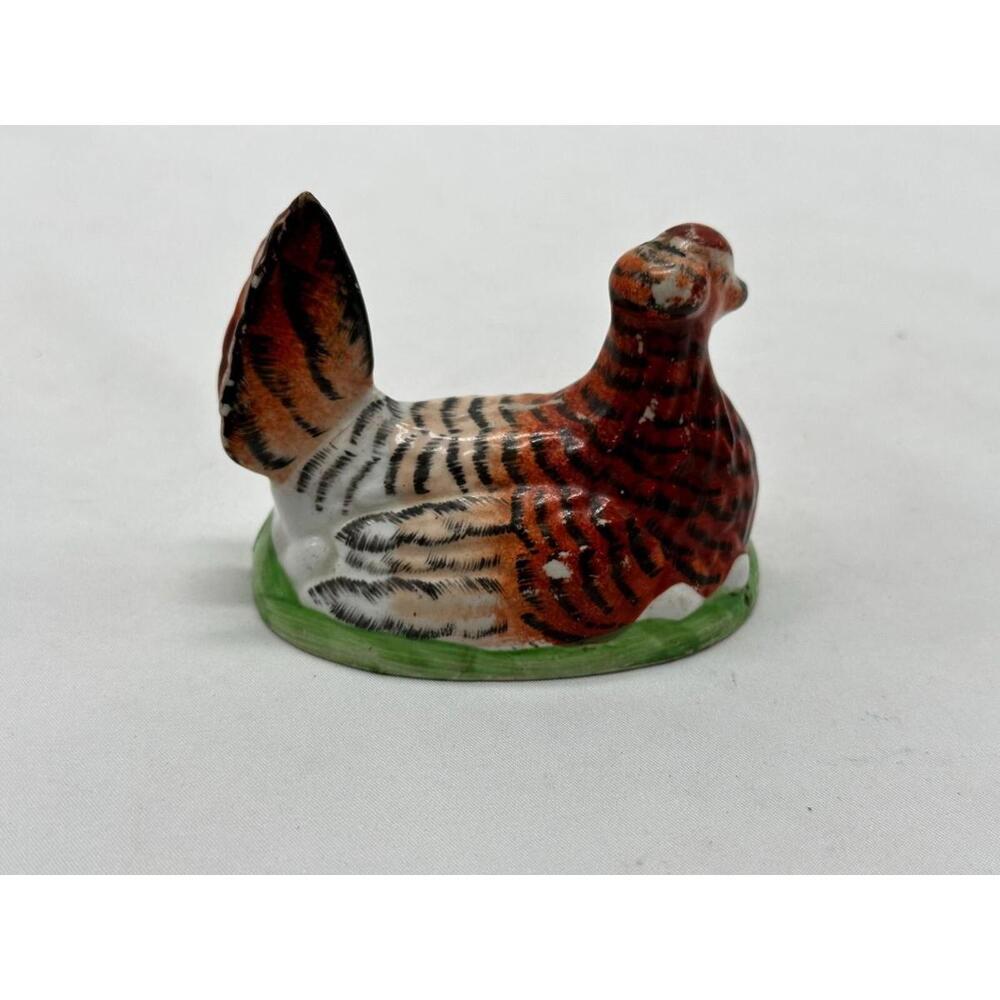 Antique 1800's Hen Eggs Painted Figurine Size 3.5"x2.5" - Picture 4 of 9